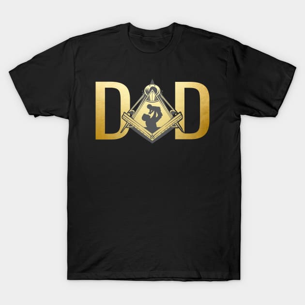 Masonic Dad Freemasonry Fathers Day Freemason T-Shirt by JayD World